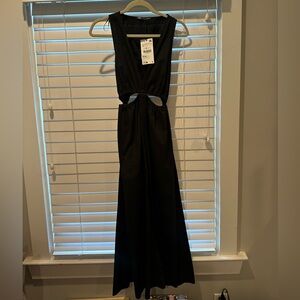 Zara black cutout dress